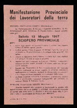 &quot;Manifestazione provinciale dei lavoratori della terra&quot; - 1967