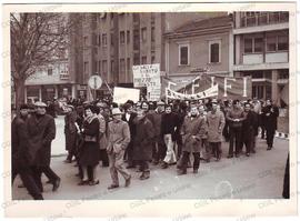 Corteo in Via IX Febbraio  - 1973