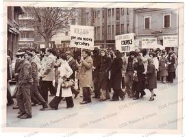 Corteo in Via IX Febbraio  - 1973