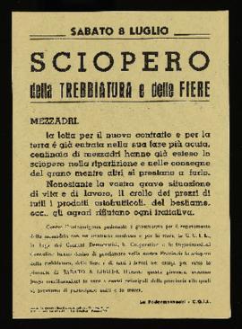&quot;Sciopero della trebbiatura e delle fiere&quot; - 1961