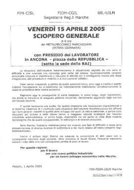 &quot;Sciopero generale&quot; - 2005