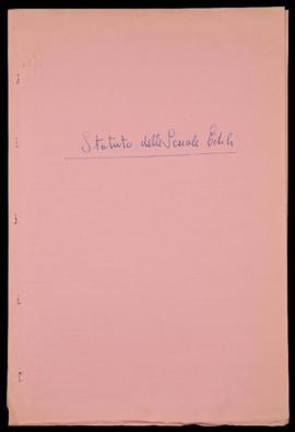 &quot;Statuto delle Scuole edili&quot; - 1958
