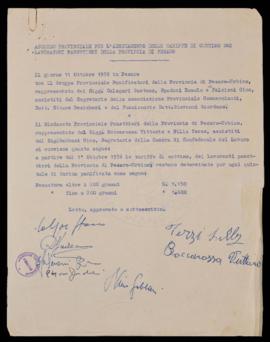 Accordo lavoratori panettieri - 1956