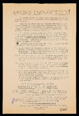 &quot;Riforma e non rattoppi!&quot; - [1969]
