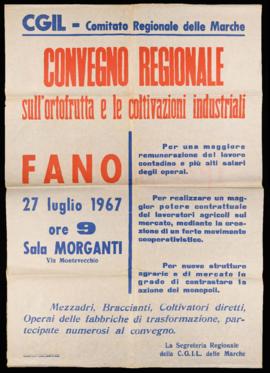 &quot;Convegno regionale sull&#039;ortofrutta e le coltivazioni industriali&quot; - 1967