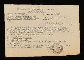 &quot;Ordine del giorno&quot; - 1949 con doc. 1948