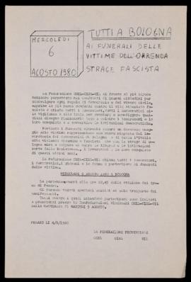 &quot;Tutti a Bologna&quot; - 1980