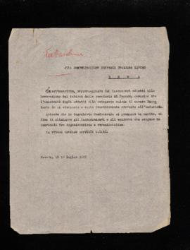 Inquadramento sindacato tabacchine - 1947