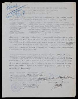 Accordo addetti alla frangitura delle olive - 1948