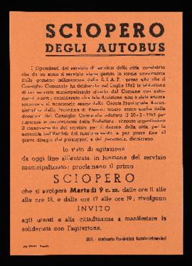 &quot;Sciopero degli autobus&quot; - 1963
