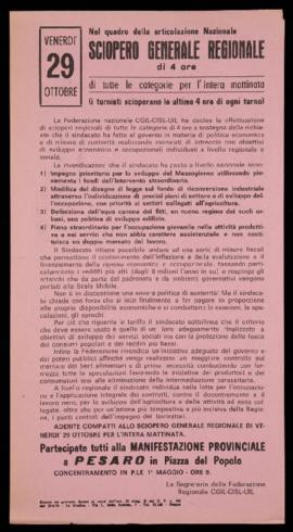 &quot;Sciopero generale regionale&quot; - [1976]