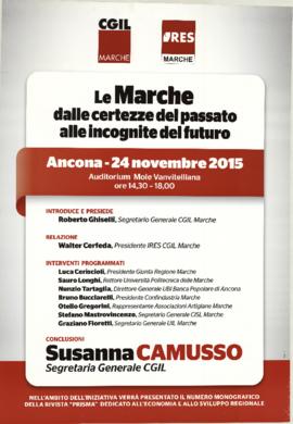 “Le Marche dalle certezze del passato alle incognite del futuro”  - 2015