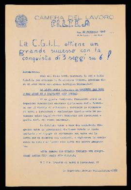 &quot;La Cgil ottiene un grande successo&quot; - 1968