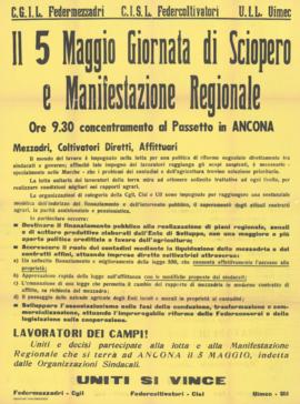 &quot;Il 5 maggio giornata di sciopero e manifestazione regionale&quot; - [196-]