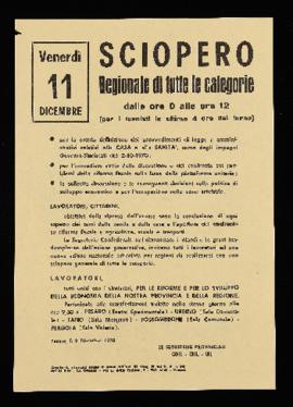 &quot;Sciopero regionale di tutte le categorie&quot; - 1970