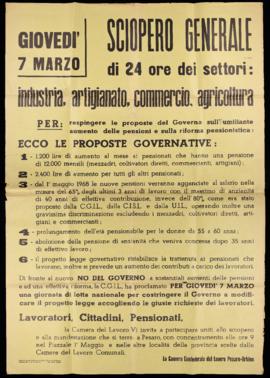 &quot;Sciopero generale giovedì 7 marzo&quot; [1967]