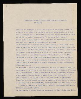 &quot;Comunicato stampa della Federmezzadri provinciale di Pesaro&quot; - [1962]