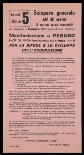 &quot;Sciopero generale di 8 ore&quot; - 1982