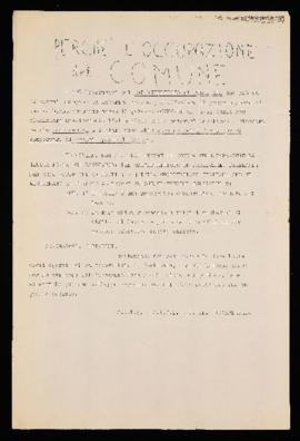 &quot;Perché l&#039;occupazione del Comune&quot; - [1970]