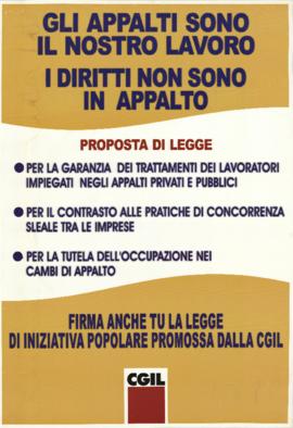 &quot;Gli appalti sono il nostro lavoro. I diritti non sono in appalto&quot; - [2015]