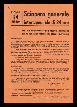 &quot;Sciopero generale intercomunale di 24 ore&quot; - [1971]