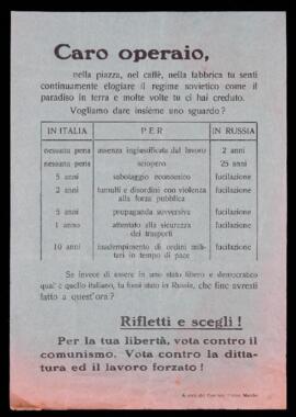 "Caro operaio"