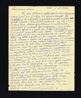 [Lettera di Augusto Pantanetti relativa allo scambio di documenti]