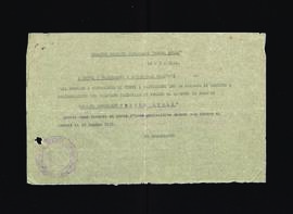 [Lettera del comandante della Brigata Garibaldi Bruno Lugli sul cambiamento di denominazione della Brigata]