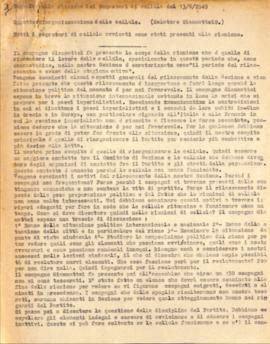 &quot;Verbale della riunione dei Segretari di cellula del 13/6/1949&quot;