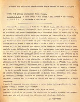 &quot;Riunione del Comitato di Coordinamento delle Sezioni di Fano&quot;