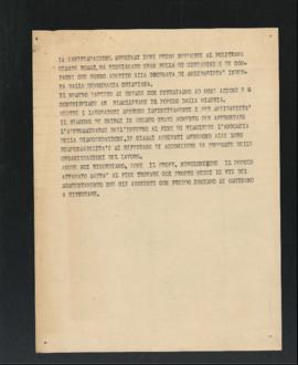 Articolo su una manifestazione svoltasi il I novembre 1945 al Politeama Cesare Rossi di Fano