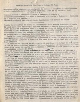 &quot;Relazione della riunione dei dirigenti di Sezione - Comitato di Coordinamento e degli Ammin...