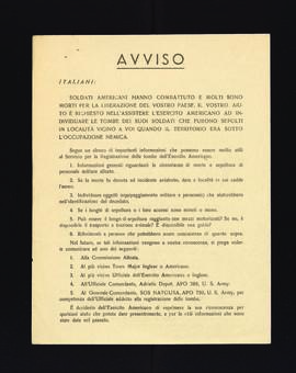 &quot;Avviso&quot;