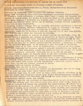&quot;Verbale della riunione dei Comitati di cellula del 24 agosto 1949&quot;
