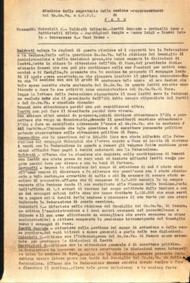 &quot;Riunione della segreteria della sezione - rappresentanti del Co.Ge.Va. e A.N.P.I.&quot;